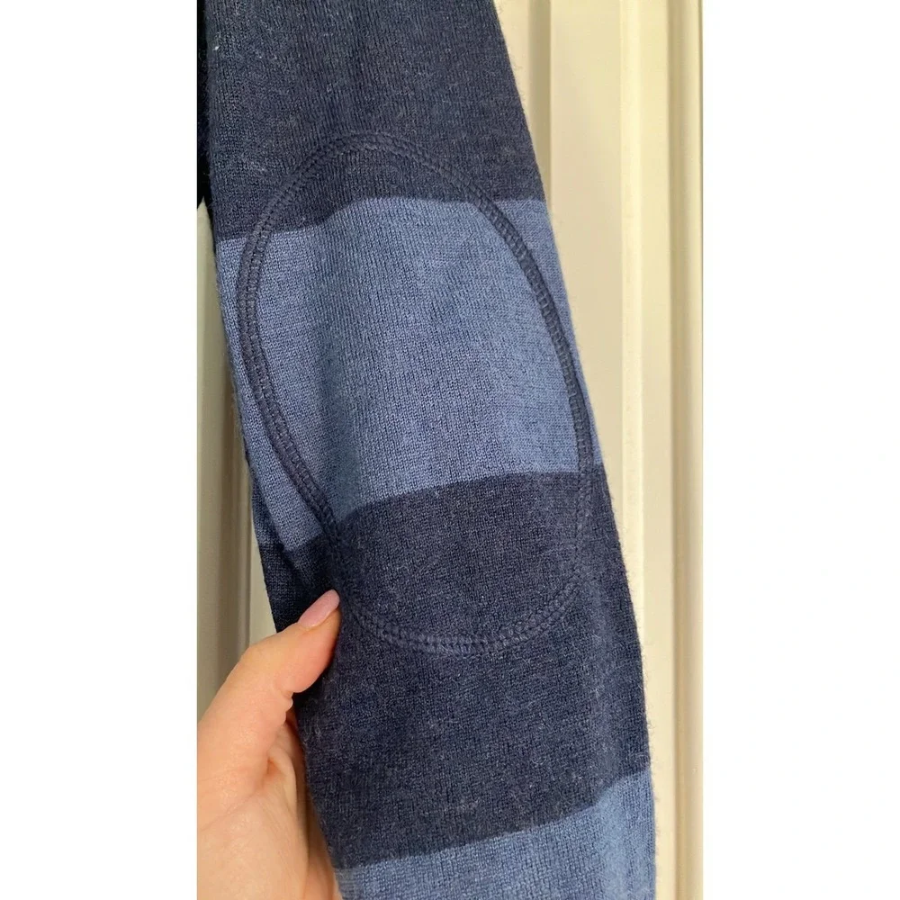 Banana‎ Republic 100% Wool Striped Long Sleeved Crew Neck Sweater Size Large